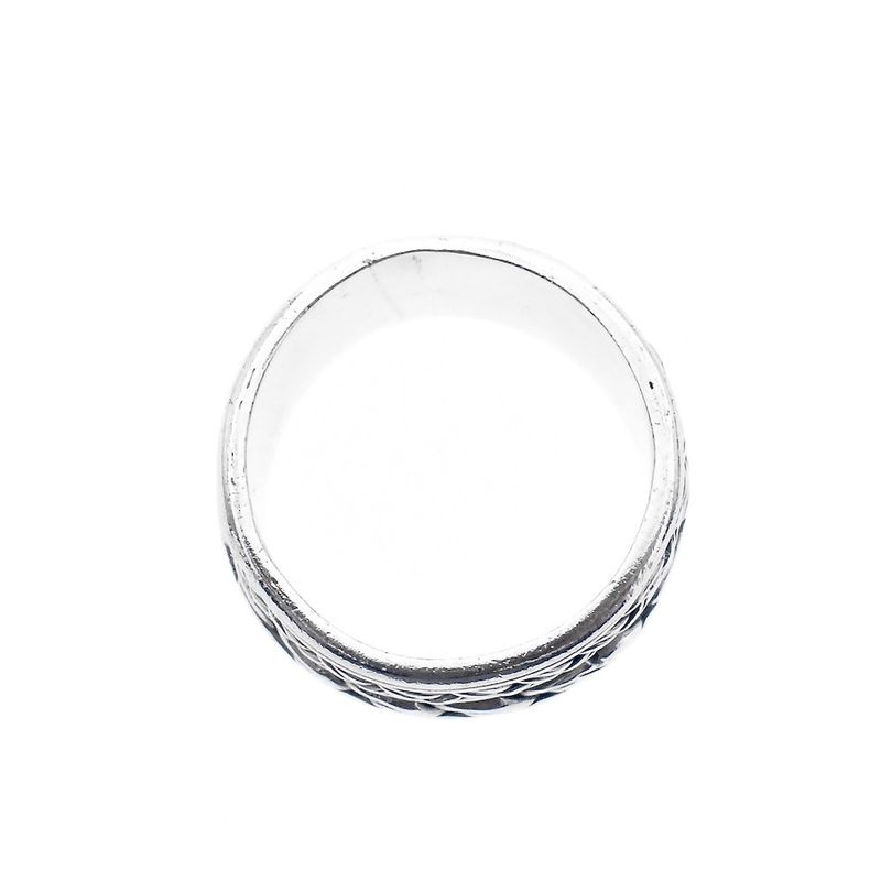 Image 2 of Silver ring with braided pattern