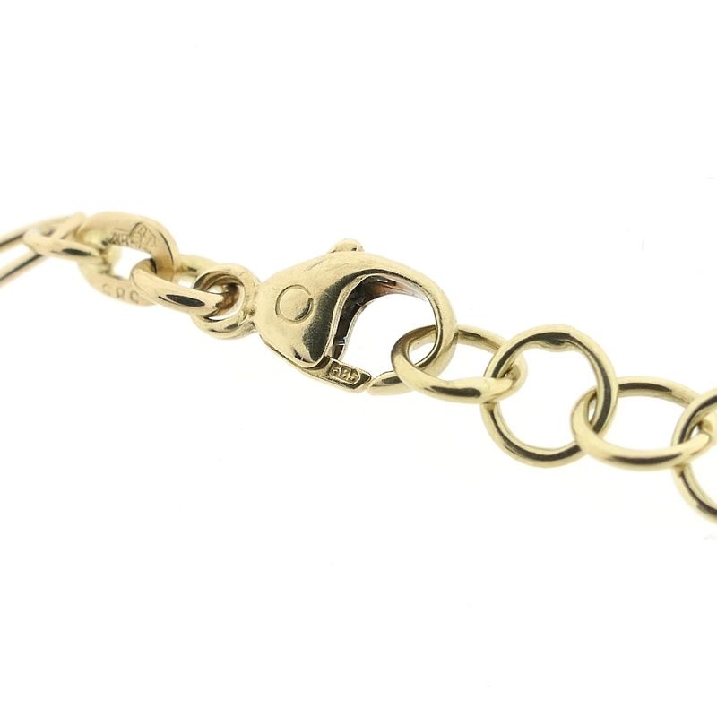 Image 5 of Gold Figaro link bracelet