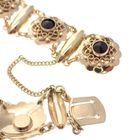 Image 7 of Vintage gold bracelet with garnet | 17 cm