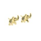 Image 7 of Gold elephant stud earrings