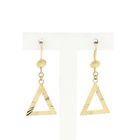 Image 1 of Gold triangular stud earrings