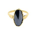 Image 4 of Vintage gold ring with hematite