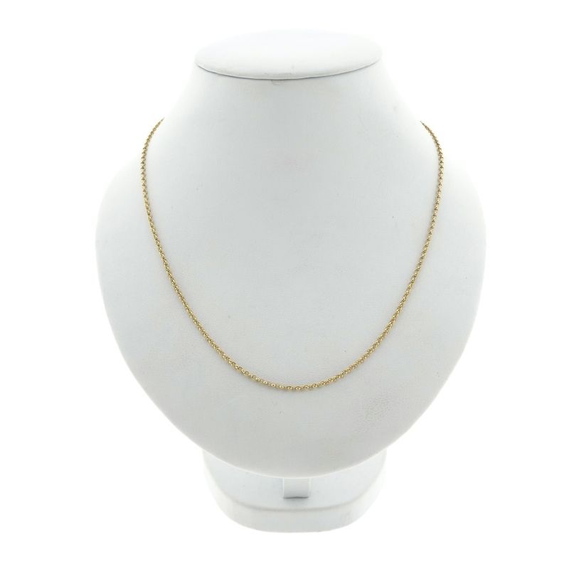 Image 4 of Gold jasseron link necklace | 42 cm