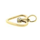 Image 9 of Gold heart pendant with diamond | 0.08 ct.