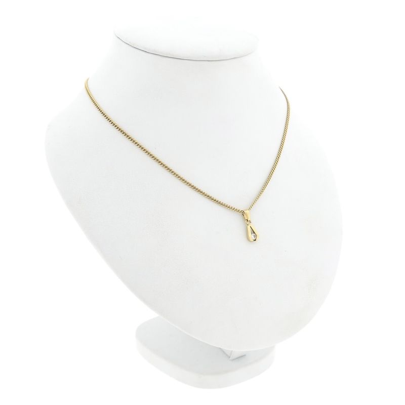 Image 4 of Gold minimalist pendant with zirconia