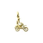 Afbeelding 1 van Gouden hanger van een motorcrosser