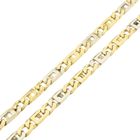 Image 7 of Two-tone gold navy link necklace