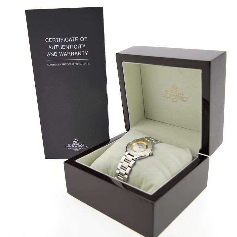 Image 4 of Cartier Must 21; Goud/stalen dames horloge