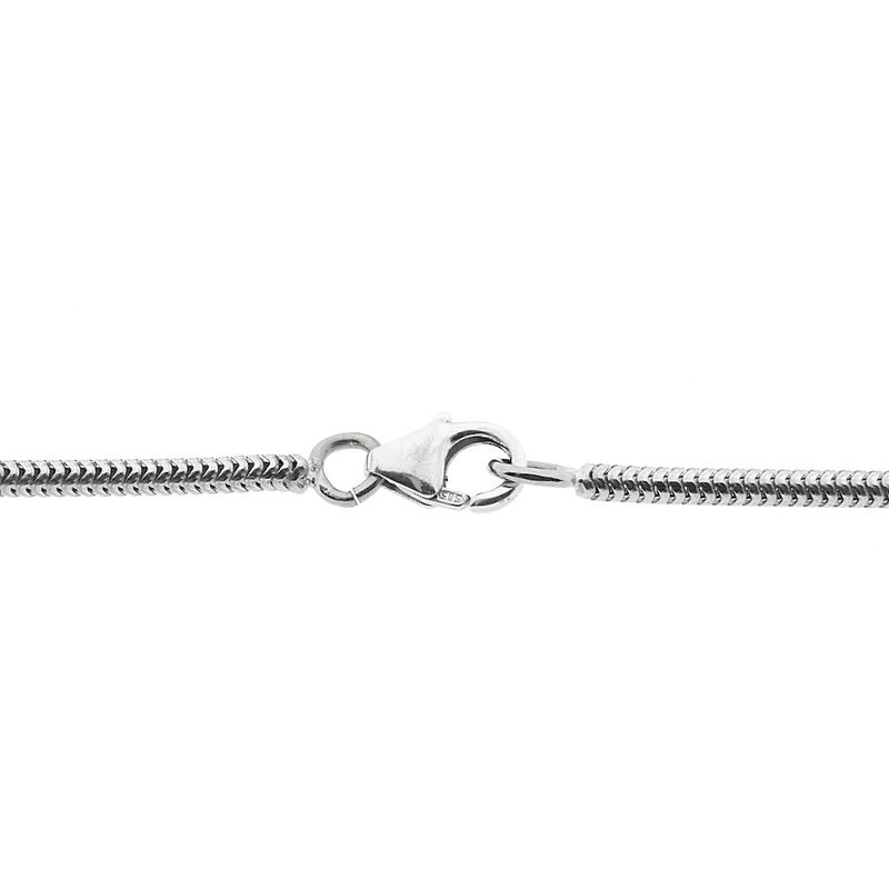 Image 5 of White gold snake link chain