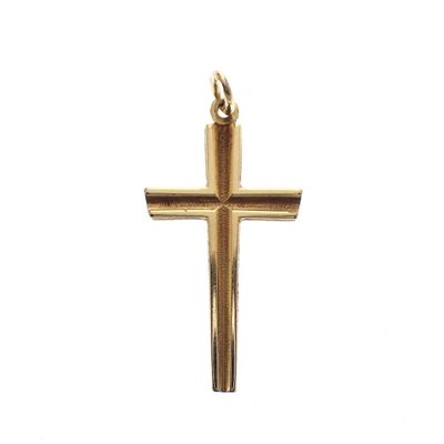 Image 1 of Gold pendant of a cross