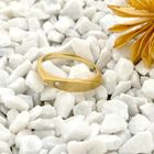 Image 2 of Golden men's pinky ring set with diamond; 0.02 ct.