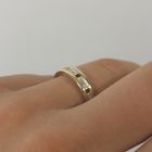 Image 7 of Gold ring with diamonds; 0.03 ct.