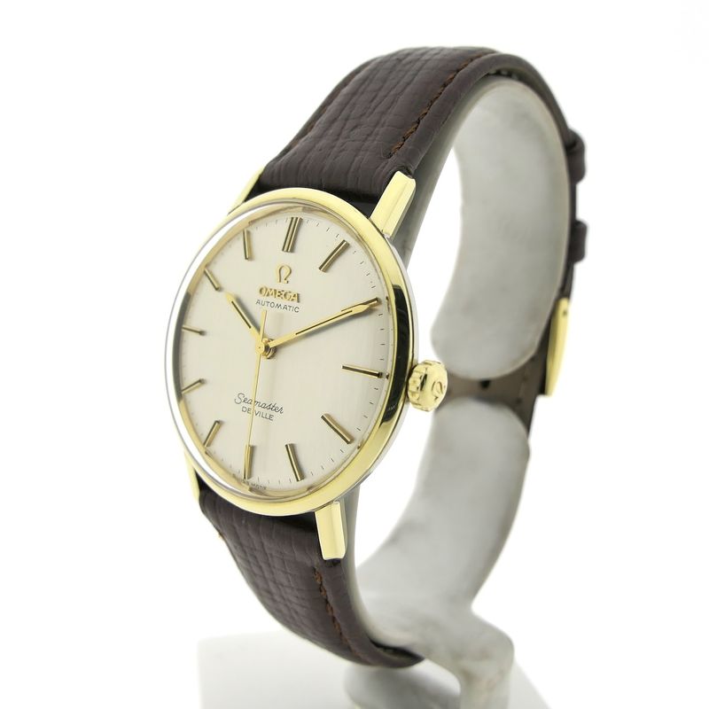 Image 2 of Omega Seamaster Deville 136.020; Vintage 14k. gold cap watch