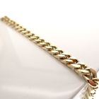 Image 2 of Gold flat gourmet link bracelet | 20 cm
