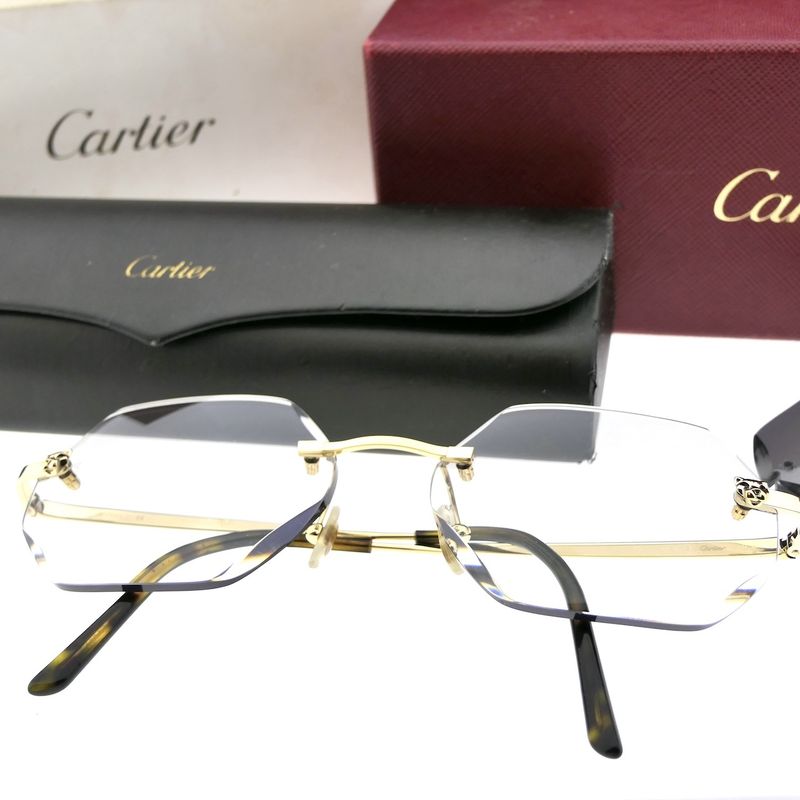 Image 15 of Cartier sunglasses - Panthere; CT0028O - 56-16-140 - Incl. original Cartier box and papers