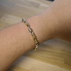 Image 6 of Two-tone gold Monte Carlo link bracelet | 21 cm