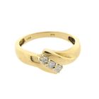 Image 4 of Gold ring with diamonds; 0.05 ct.