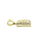 Image 5 of Gold pendant with meander pattern and zirconia