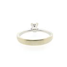 Image 4 of White gold solitaire ring with 0.14 ct diamond.