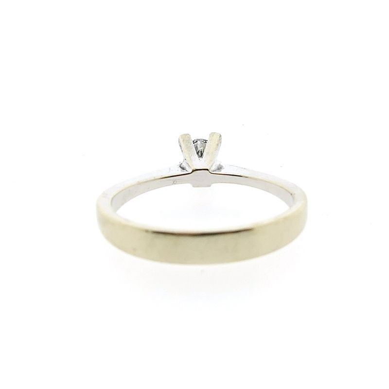 Image 4 of White gold solitaire ring with 0.14 ct diamond.
