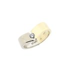 Image 1 of Two-tone gold ring with diamond