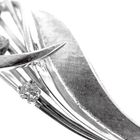 Image 3 of White gold brooch with diamonds; 0.30 ct.