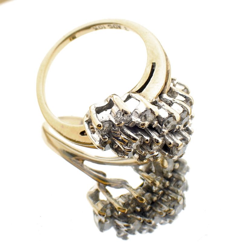 Image 7 of 10 carat exclusive cocktail ring with diamonds approx. 0.76 ct.