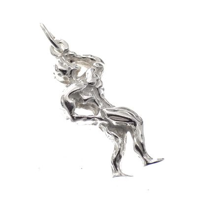Silver pendant; Bodybuilder Image 2 of Silver pendant; Bodybuilder