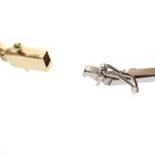 Image 4 of Two-tone gold link bracelet with zirconia; Altinbas