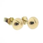 Image 3 of Gold stud earrings with round button