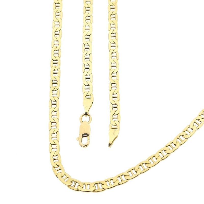 Image 1 of Gold navy link necklace