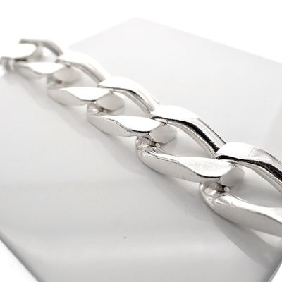 Image 2 of Robust silver gourmet link bracelet