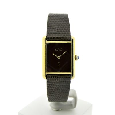 Cartier Tank Vermeil; Vintage mechanical women's watch Image 1 of Cartier Tank Vermeil; Vintage mechanical women's watch