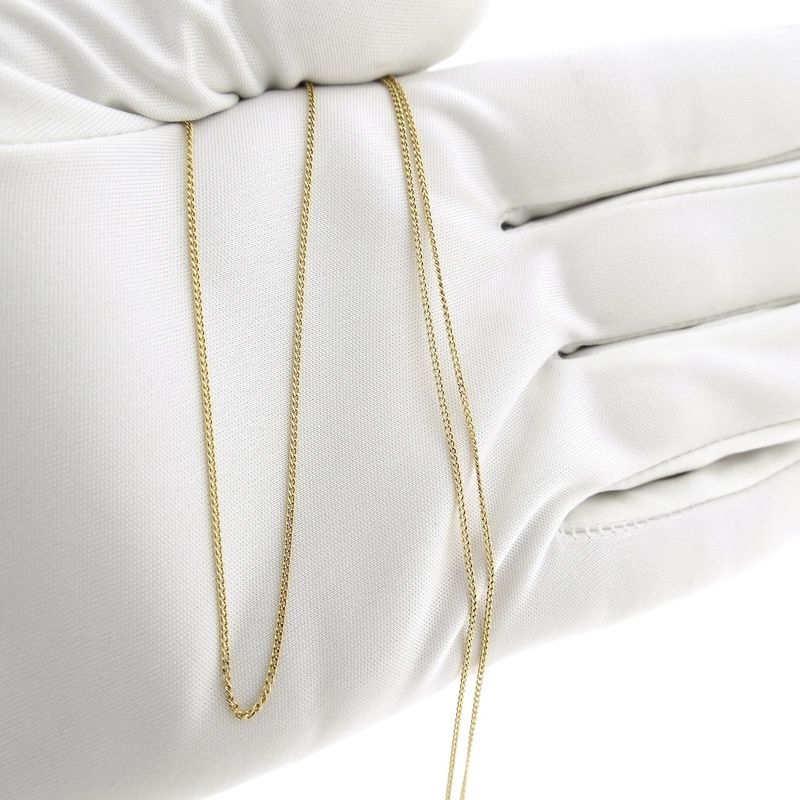 Image 8 of 18K Gold Thin Gourmet Link Chain | 50.5 cm