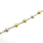 Image 4 of Tricolor gold ball chain; 72 cm