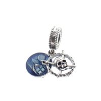 Pandora x Disney charm pendant; Silver; Pirates of the Caribbean