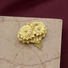 Image 8 of Old Dutch gold brooch with a cap bell