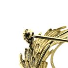 Image 5 of Vintage two-tone gold brooch with pearl and diamonds; 0.06 ct.