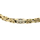 Image 4 of Two-tone gold king's link bracelet with wheels | 20.5 cm