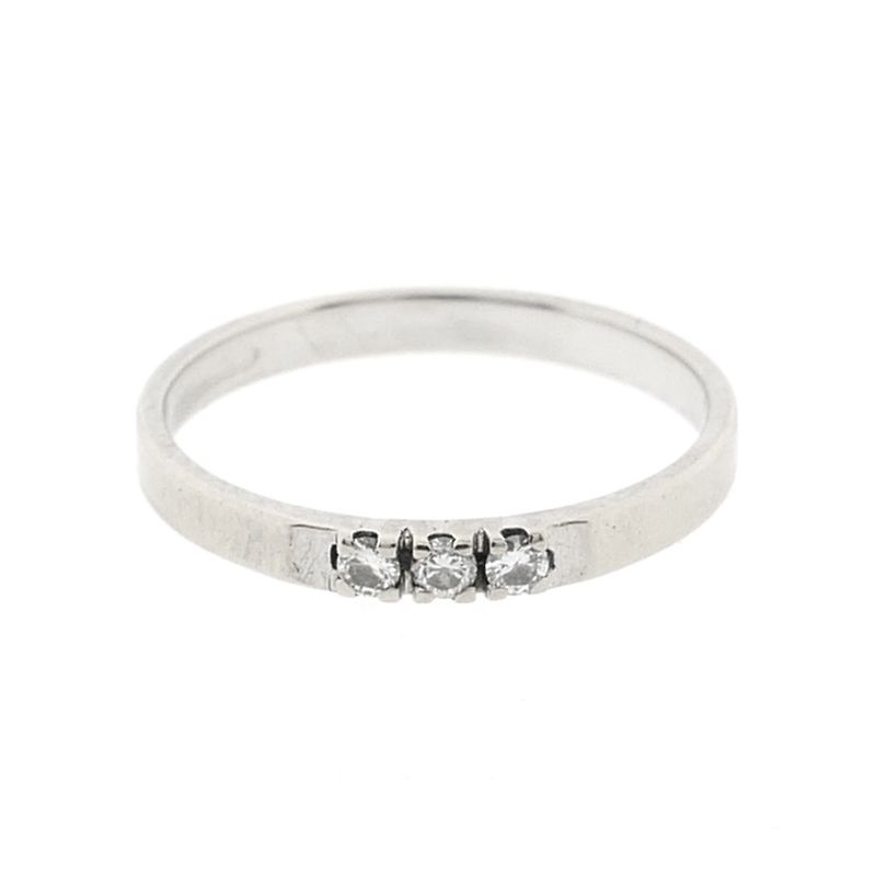 Image 5 of White gold ring with diamonds | 0.075 ct.