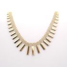Image 1 of Exclusive gold fantasy necklace; bars | 47 cm