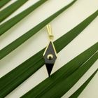 Image 8 of Gold pendant with onyx