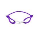 Image 1 of Forever Knots® Purple Satin Bracelet with Silver Link
