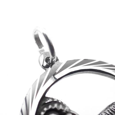 Silver zodiac sign pendant; Libra Image 1 of Silver zodiac sign pendant; Libra