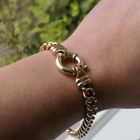 Image 11 of Gold gourmet link bracelet | 22 cm