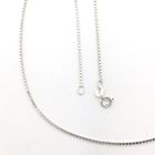 Image 9 of Silver gourmet link chain (suitable for a pendant) | 38 cm