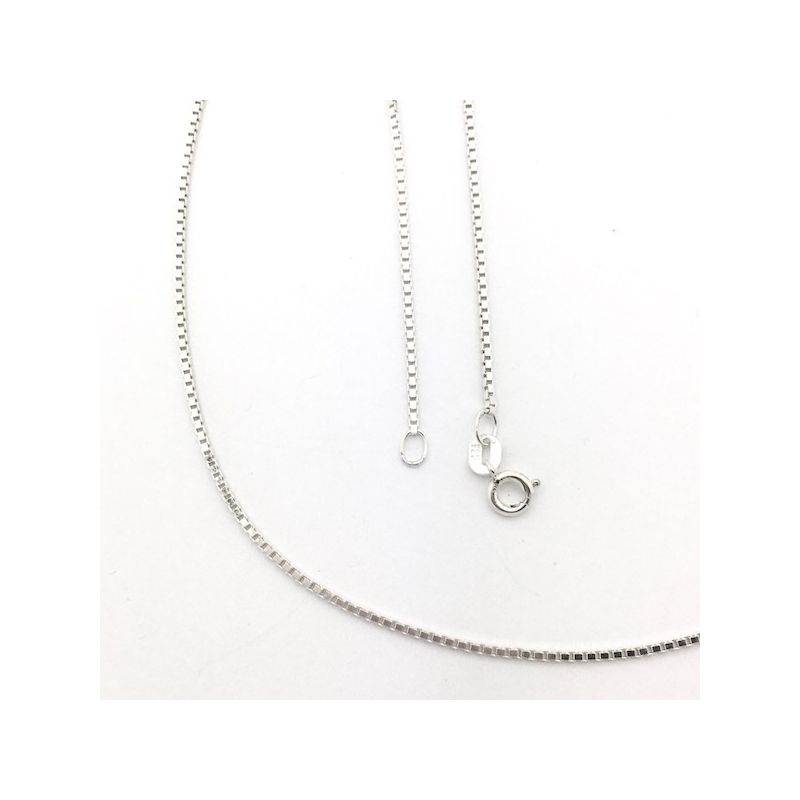 Image 9 of Silver gourmet link chain (suitable for a pendant) | 38 cm