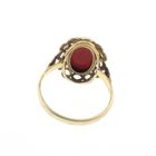 Image 2 of Gold ring with red coral | Vintage
