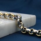Image 2 of Two-tone gold jasseron link bracelet