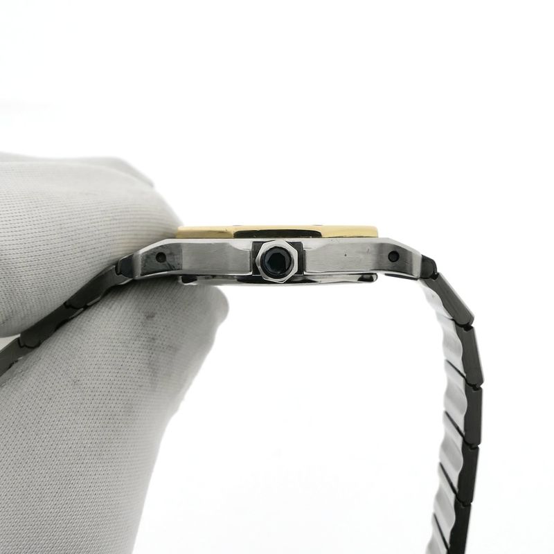 Image 12 of Cartier Santos Octagon 187903; Women's watch in 18k gold and steel